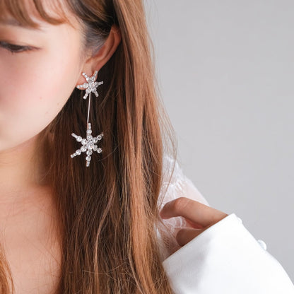 【ピアス】ビジュー スター ウェディング ブライダルピアス L5 【結婚式 ピアス イヤリング】