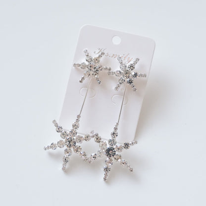 【ピアス】ビジュー スター ウェディング ブライダルピアス L5 【結婚式 ピアス イヤリング】