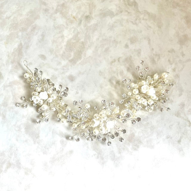 【ヘッドドレス】fleuron ブライダルヘッドドレス 【結婚式 ヘアアクセサリー】