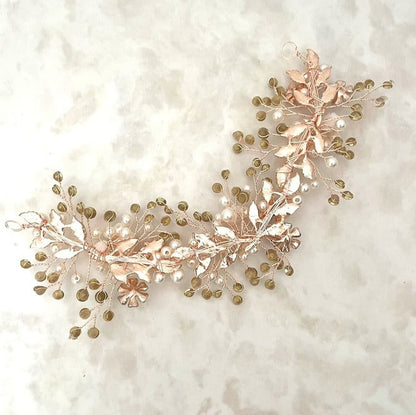 【ヘッドドレス】fleuron ブライダルヘッドドレス 【結婚式 ヘアアクセサリー】