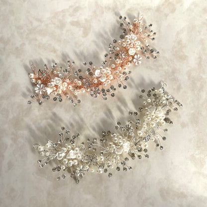 【ヘッドドレス】fleuron ブライダルヘッドドレス 【結婚式 ヘアアクセサリー】