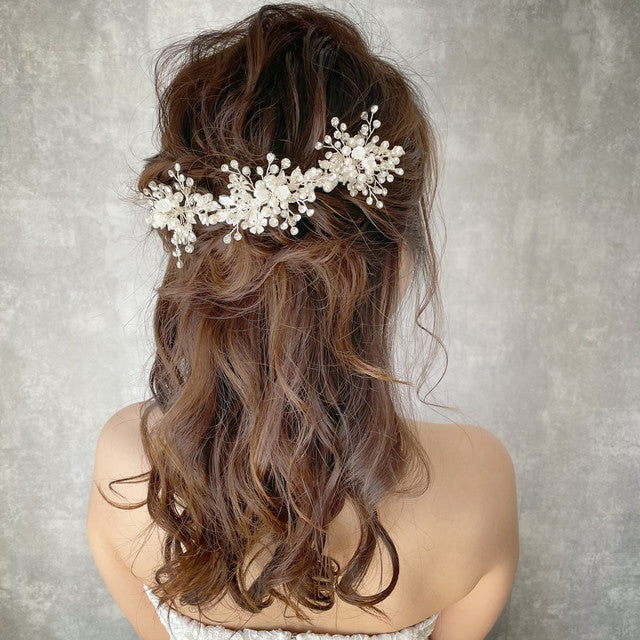 【ヘッドドレス】fleuron ブライダルヘッドドレス 【結婚式 ヘアアクセサリー】