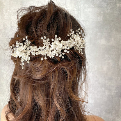 【ヘッドドレス】fleuron ブライダルヘッドドレス 【結婚式 ヘアアクセサリー】