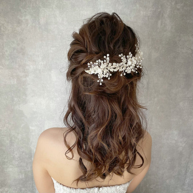 【ヘッドドレス】fleuron ブライダルヘッドドレス 【結婚式　ヘアアクセサリー】