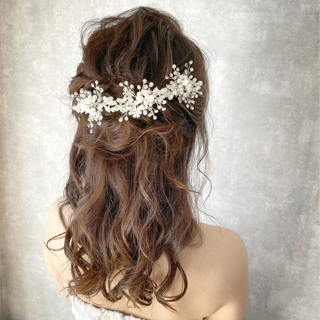 【ヘッドドレス】fleuron ブライダルヘッドドレス 【結婚式 ヘアアクセサリー】