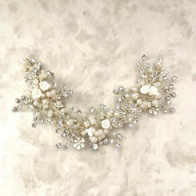 【ヘッドドレス】fleuron ブライダルヘッドドレス 【結婚式 ヘアアクセサリー】