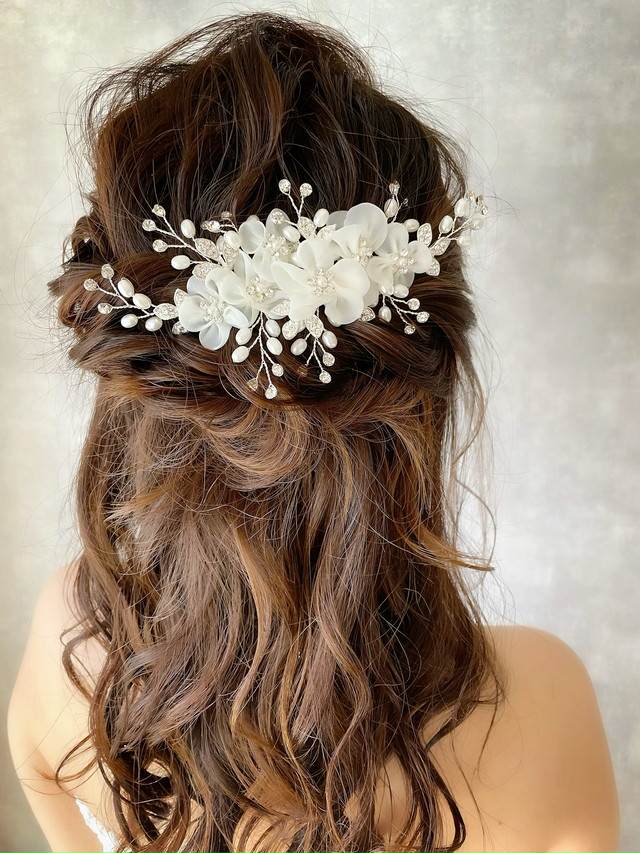 Cotton candy ヘッドドレス 【結婚式 ヘアアクセサリー】