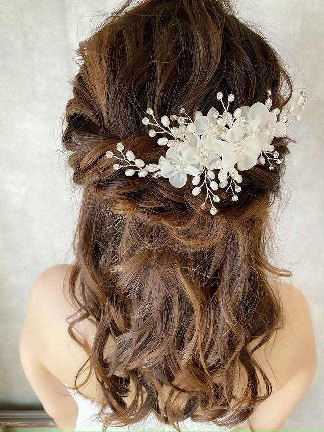 Cotton candy ヘッドドレス 【結婚式 ヘアアクセサリー】