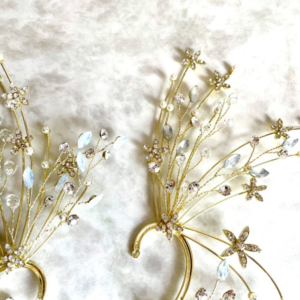 【イヤリング】wing ブライダルイヤーフック 【結婚式 ピアス イヤリング】