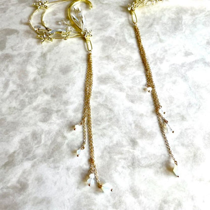 【イヤリング】wing ブライダルイヤーフック 【結婚式 ピアス イヤリング】