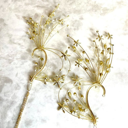 【イヤリング】wing ブライダルイヤーフック 【結婚式 ピアス イヤリング】