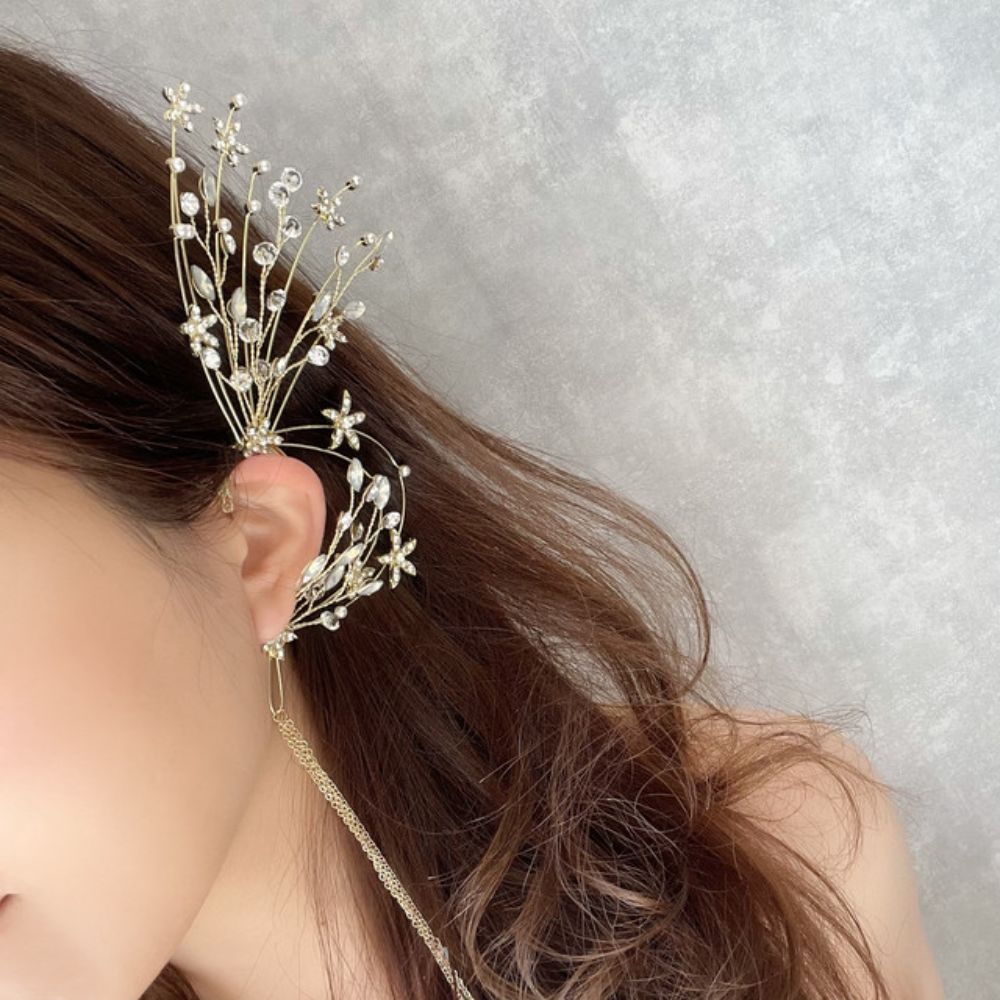 【イヤリング】wing ブライダルイヤーフック 【結婚式 ピアス イヤリング】