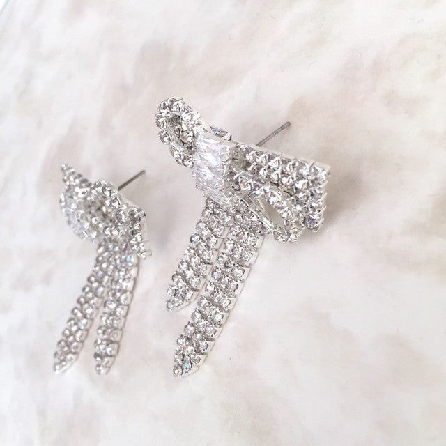 【ピアス・イヤリング】rubanリボンピアス 【結婚式 ピアス イヤリング】