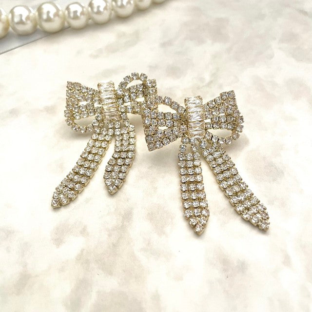 【ピアス・イヤリング】rubanリボンピアス 【結婚式 ピアス イヤリング】
