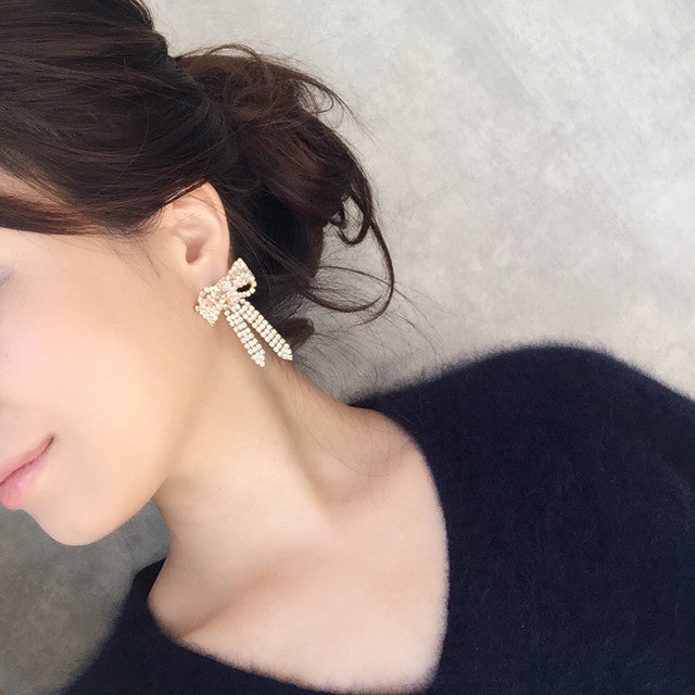 【ピアス・イヤリング】rubanリボンピアス 【結婚式 ピアス イヤリング】