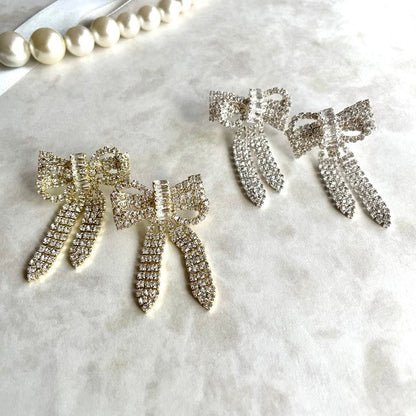 【ピアス・イヤリング】rubanリボンピアス 【結婚式 ピアス イヤリング】