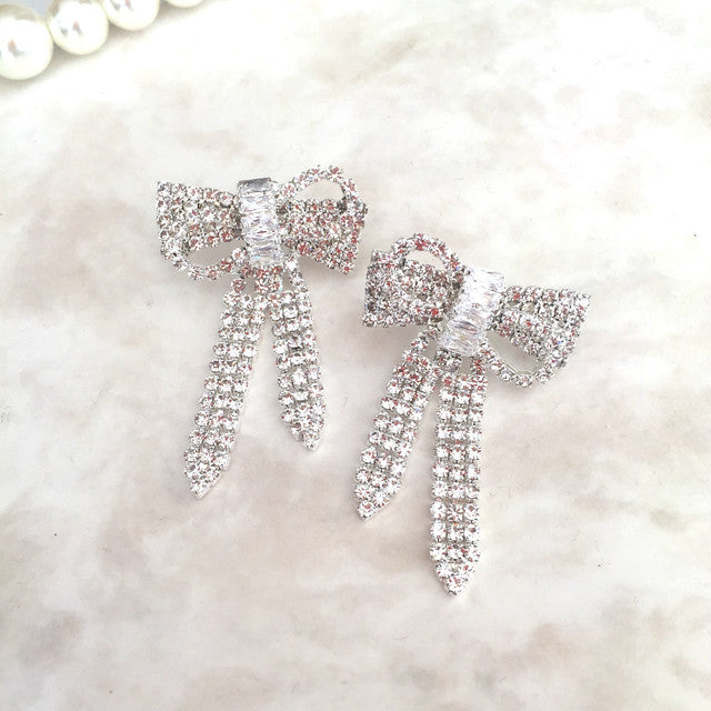 【ピアス・イヤリング】rubanリボンピアス 【結婚式 ピアス イヤリング】