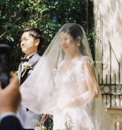 【ピアス・イヤリング】オリジナル商品Amour フラワー淡水パールピアス 【結婚式 ピアス イヤリング】