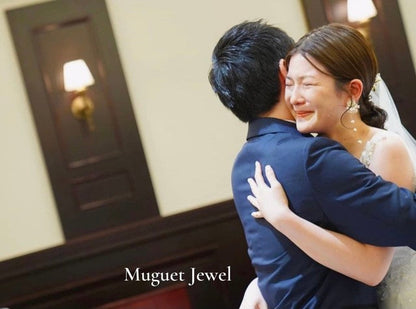 【ピアス・イヤリング】オリジナル商品Amour フラワー淡水パールピアス 【結婚式 ピアス イヤリング】