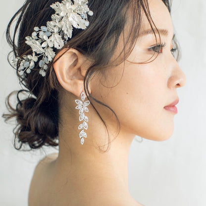 【ピアス】ビジュー ウェディング ブライダルピアス n8 【結婚式 ピアス イヤリング】