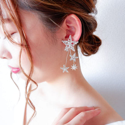 【ピアス】ブライダルピアス ビジュー スター ウェディング n10 【結婚式 ピアス イヤリング】