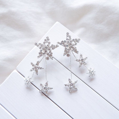 【ピアス】ブライダルピアス ビジュー スター ウェディング n10 【結婚式 ピアス イヤリング】