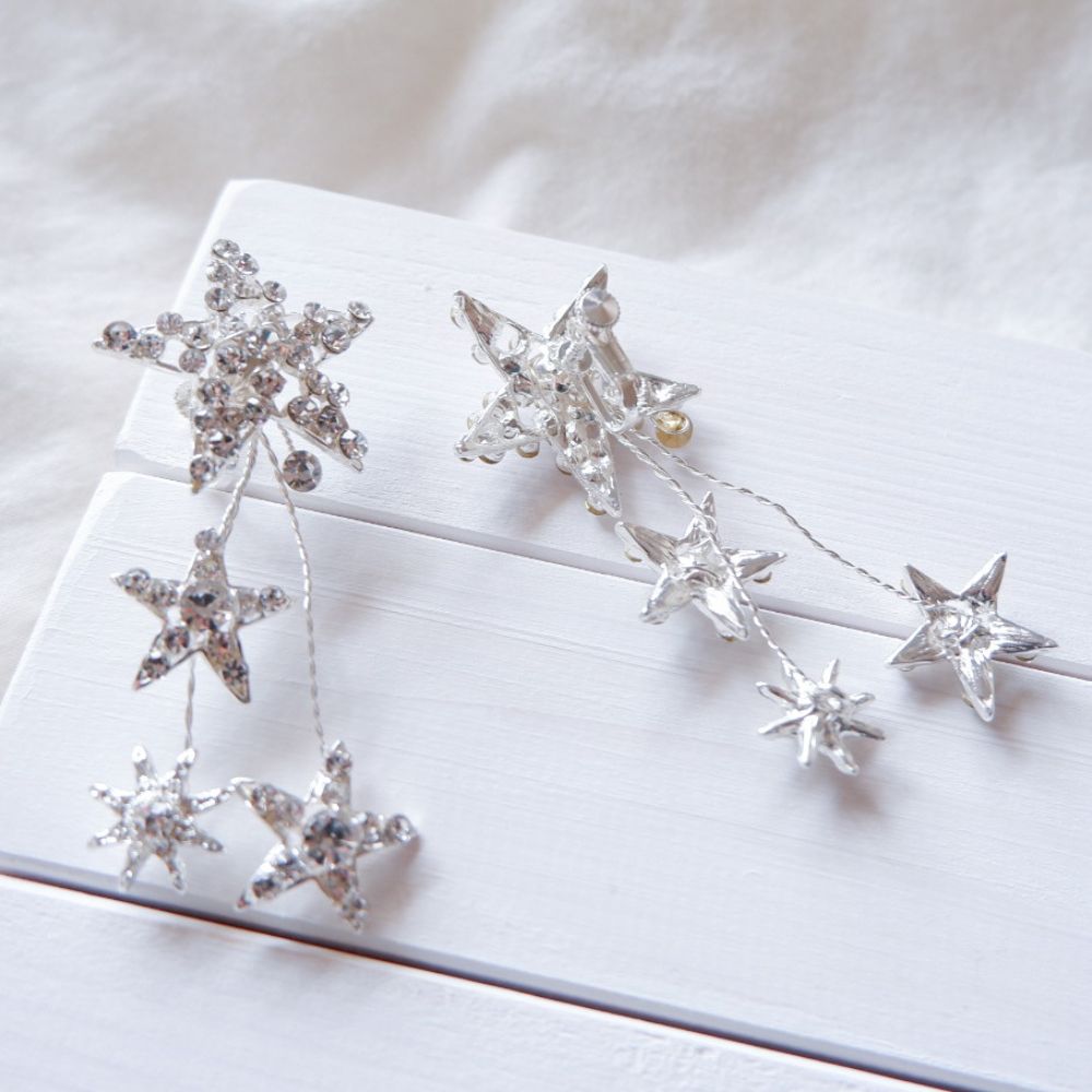 【ピアス】ブライダルピアス ビジュー スター ウェディング n10 【結婚式 ピアス イヤリング】