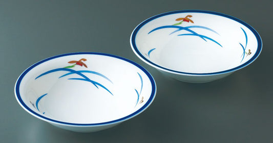 (オーキッドブルーム)ペア ディーププレート(19cm) 【結婚式 ギフト 引き出物 食器類】