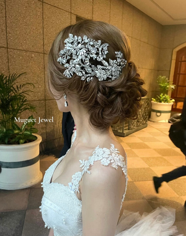 【ヘッドドレス】レンタル3泊4日マリアエレナ/ヘッドピース5521(MARIA ELENA/5521headpiece 【結婚式　ヘアアクセサリー　レンタル】