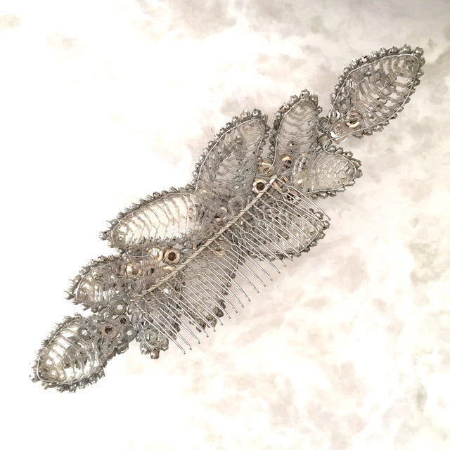 【ヘッドドレス】レンタル3泊4日ジェニーパッカム/アカシアⅡシルバー(Jenny Packham/acacia2/silver) 【結婚式 ヘアアクセサリー レンタル】