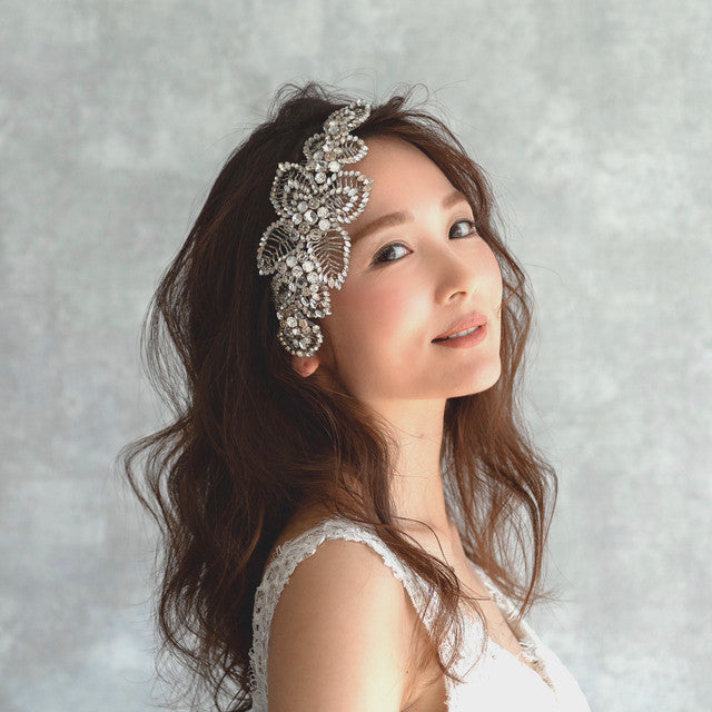 【ヘッドドレス】レンタル3泊4日ジェニーパッカム/アカシアⅡクリスタル(Jenny Packham/acacia2/crystal) 【結婚式　ヘアアクセサリー　レンタル】