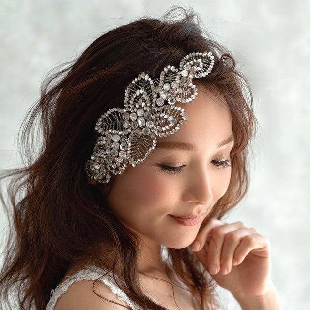 【ヘッドドレス】レンタル3泊4日ジェニーパッカム/アカシアⅡクリスタル(Jenny Packham/acacia2/crystal) 【結婚式　ヘアアクセサリー　レンタル】