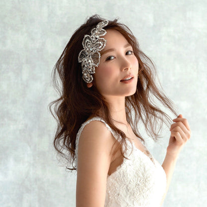 【ヘッドドレス】レンタル3泊4日ジェニーパッカム/アカシアⅡクリスタル(Jenny Packham/acacia2/crystal) 【結婚式 ヘアアクセサリー レンタル】