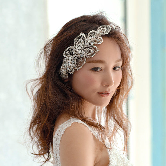 【ヘッドドレス】レンタル3泊4日ジェニーパッカム/アカシアⅡクリスタル(Jenny Packham/acacia2/crystal) 【結婚式 ヘアアクセサリー レンタル】