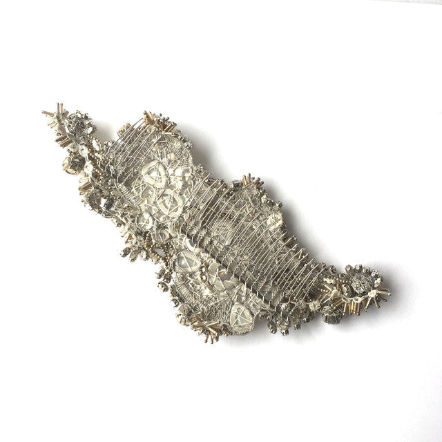 【ヘッドドレス】レンタル3泊4日ジェニーパッカム/カドー シルバー(Jenny Packham/Cadeaux/silver) 【結婚式 ヘアアクセサリー レンタル】