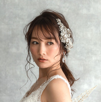 【ヘッドドレス】レンタル3泊4日ジェニーパッカム/カドー シルバー(Jenny Packham/Cadeaux/silver) 【結婚式　ヘアアクセサリー　レンタル】