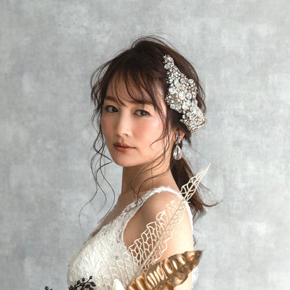 【ヘッドドレス】レンタル3泊4日ジェニーパッカム/カドー シルバー(Jenny Packham/Cadeaux/silver) 【結婚式 ヘアアクセサリー レンタル】