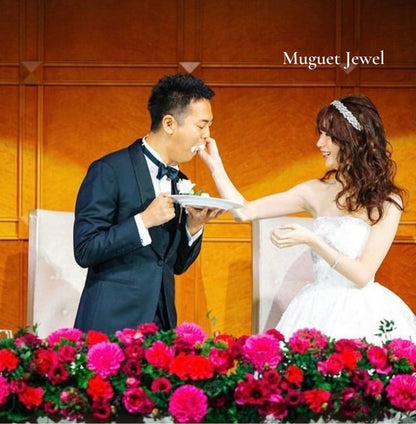 【ヘッドドレス】レンタル3泊4日ジェニファーベア/サブリナ クリスタルシルバー(Jennifer Behr/Sabrina/crystalsilver) 【結婚式 ヘアアクセサリー レンタル】