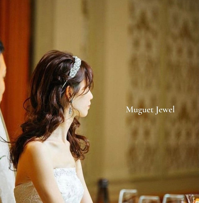 【ヘッドドレス】レンタル3泊4日ジェニファーベア/サブリナ クリスタルシルバー(Jennifer Behr/Sabrina/crystalsilver) 【結婚式 ヘアアクセサリー レンタル】