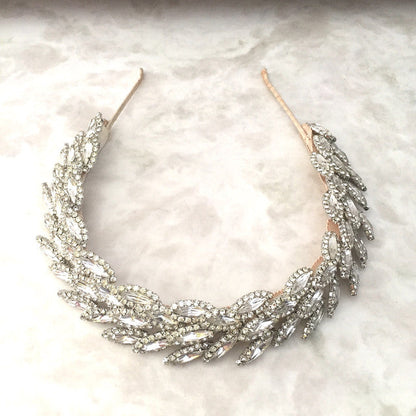 【ヘッドドレス】レンタル3泊4日ジェニファーベア/サブリナ クリスタルシルバー(Jennifer Behr/Sabrina/crystalsilver) 【結婚式 ヘアアクセサリー レンタル】