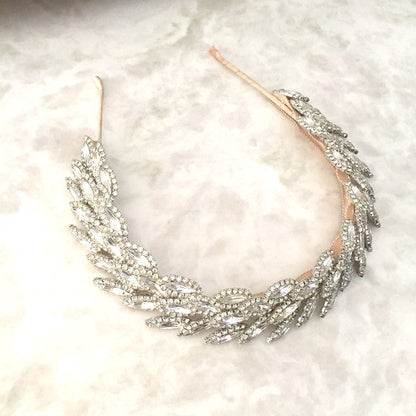 【ヘッドドレス】レンタル3泊4日ジェニファーベア/サブリナ クリスタルシルバー(Jennifer Behr/Sabrina/crystalsilver) 【結婚式 ヘアアクセサリー レンタル】