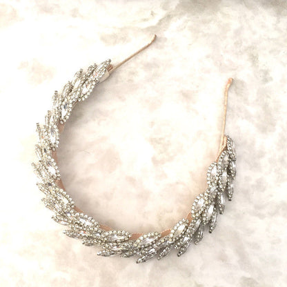 【ヘッドドレス】レンタル3泊4日ジェニファーベア/サブリナ クリスタルシルバー(Jennifer Behr/Sabrina/crystalsilver) 【結婚式 ヘアアクセサリー レンタル】