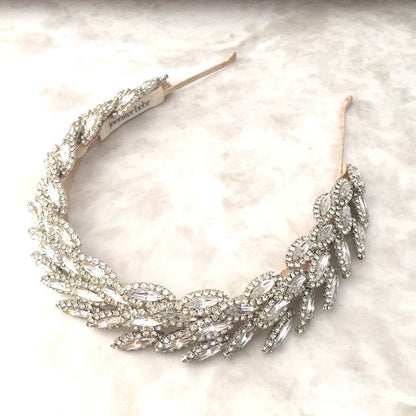 【ヘッドドレス】レンタル3泊4日ジェニファーベア/サブリナ クリスタルシルバー(Jennifer Behr/Sabrina/crystalsilver) 【結婚式 ヘアアクセサリー レンタル】