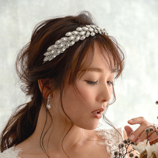 【ヘッドドレス】レンタル3泊4日ジェニファーベア/サブリナ クリスタルシルバー(Jennifer Behr/Sabrina/crystalsilver) 【結婚式 ヘアアクセサリー レンタル】