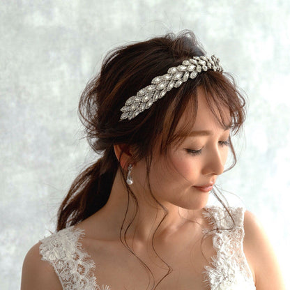 【ヘッドドレス】レンタル3泊4日ジェニファーベア/サブリナ クリスタルシルバー(Jennifer Behr/Sabrina/crystalsilver) 【結婚式 ヘアアクセサリー レンタル】