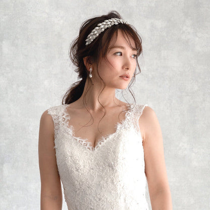 【ヘッドドレス】レンタル3泊4日ジェニファーベア/サブリナ クリスタルシルバー(Jennifer Behr/Sabrina/crystalsilver) 【結婚式 ヘアアクセサリー レンタル】