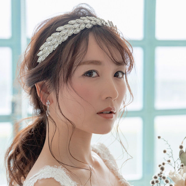 【ヘッドドレス】レンタル3泊4日ジェニファーベア/サブリナ クリスタルシルバー(Jennifer Behr/Sabrina/crystalsilver) 【結婚式 ヘアアクセサリー レンタル】