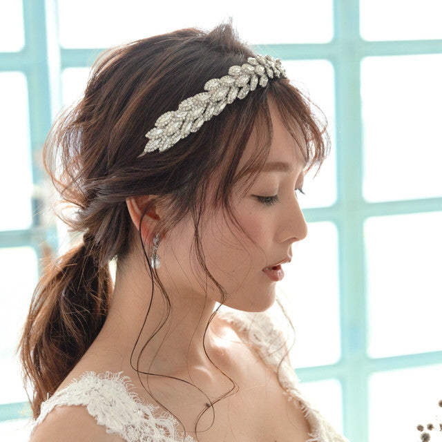 【ヘッドドレス】レンタル3泊4日ジェニファーベア/サブリナ クリスタルシルバー(Jennifer Behr/Sabrina/crystalsilver) 【結婚式 ヘアアクセサリー レンタル】