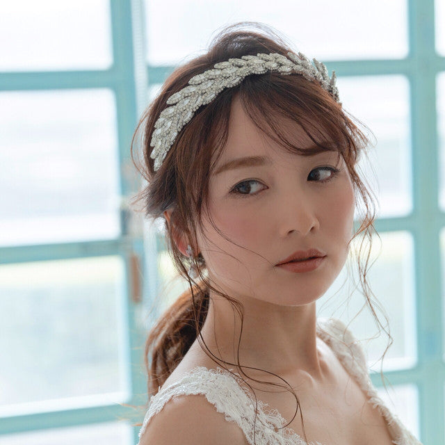 【ヘッドドレス】レンタル3泊4日ジェニファーベア/サブリナ クリスタルシルバー(Jennifer Behr/Sabrina/crystalsilver) 【結婚式 ヘアアクセサリー レンタル】