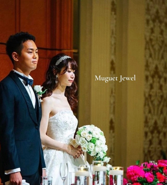 【ヘッドドレス】レンタル3泊4日ジェニファーベア/サブリナ クリスタルシルバー(Jennifer Behr/Sabrina/crystalsilver) 【結婚式 ヘアアクセサリー レンタル】